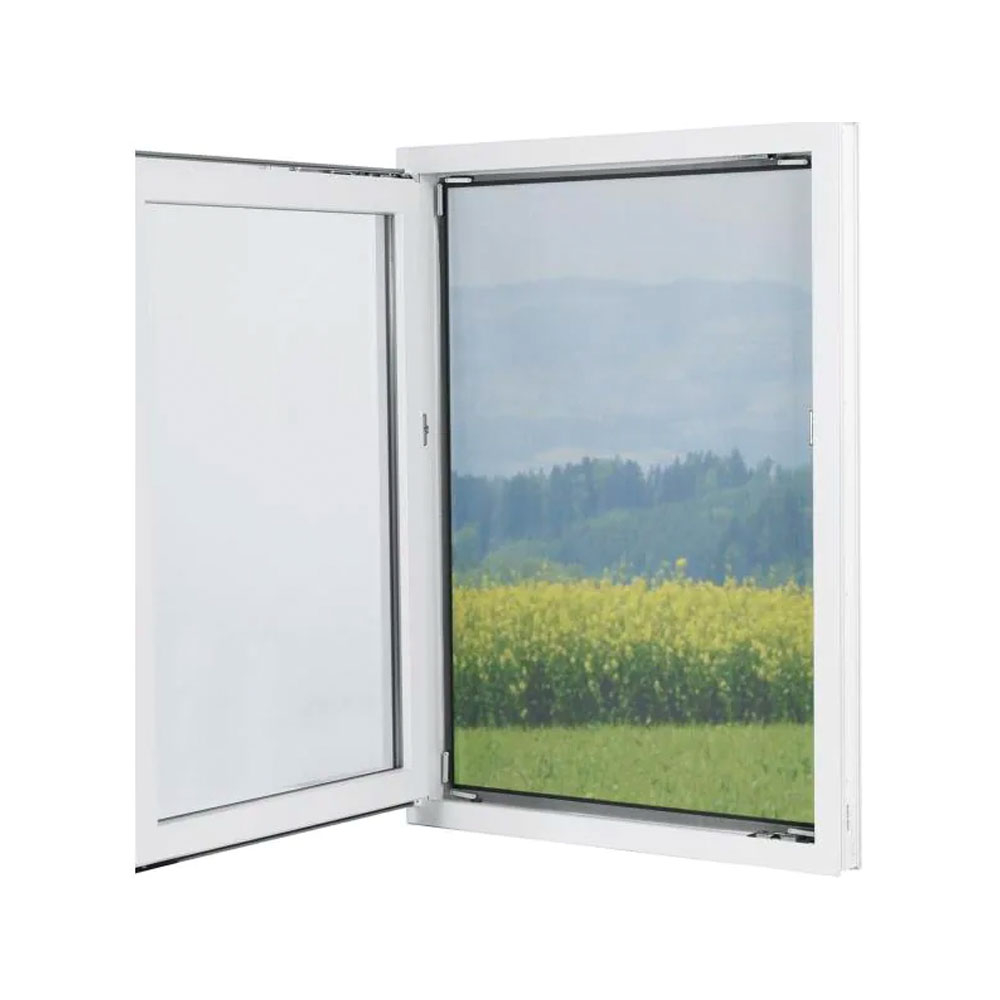 (130x150cm) Fenster Insektenschutz Fliegenvorhang Zuschneidbar Moskitonetz   Magic Click Magnete - Schwarz