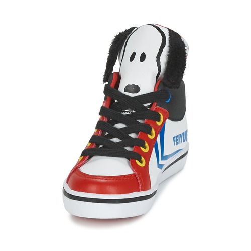 Feiyue - DELTA MID PEANUTS - Blanc / Noir / Rouge
