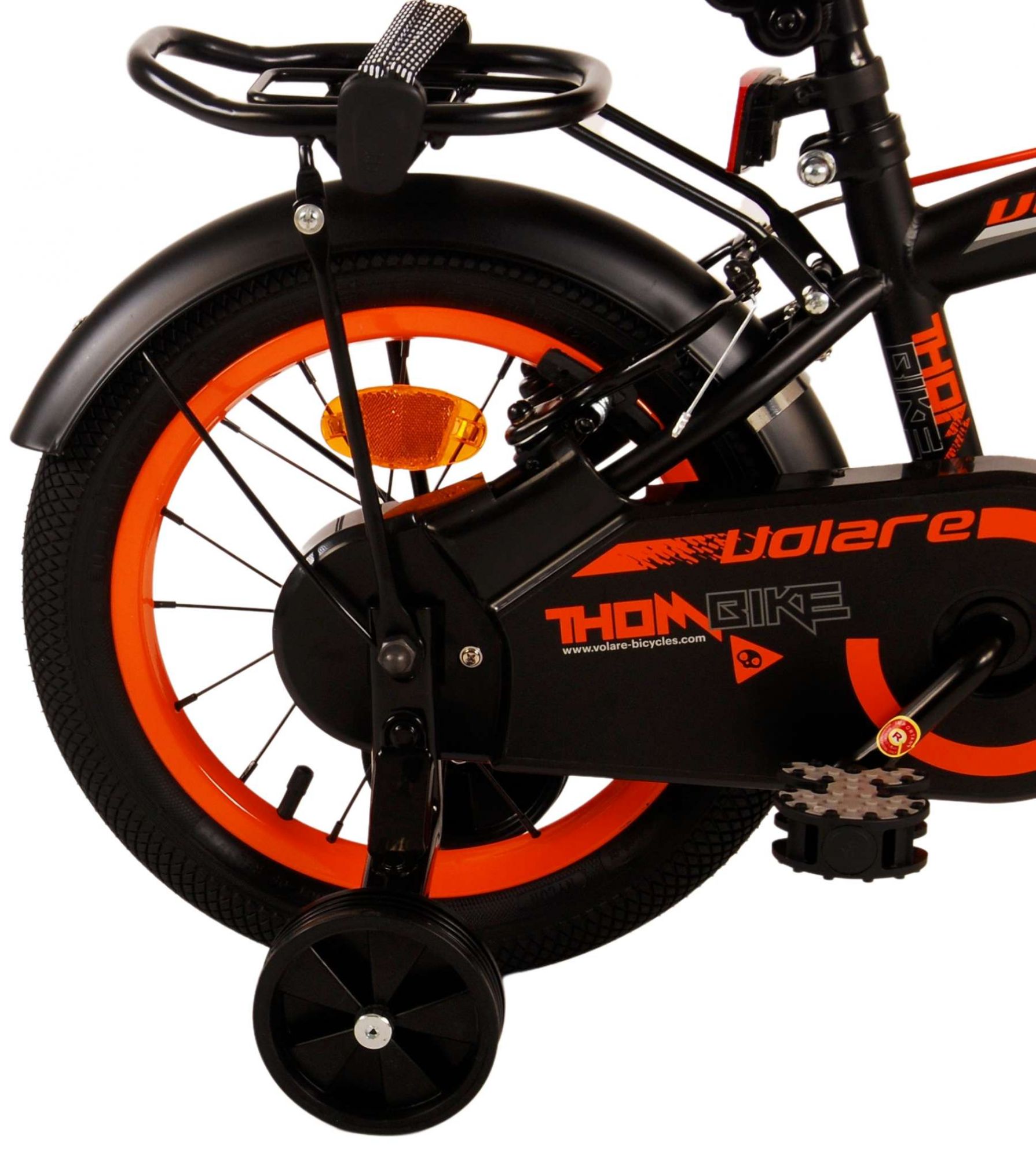 TPFSports Thombike Kinderfahrrad - Jungen - 14 Zoll - Rücktritt + Handbremse - Schwarz/Blau