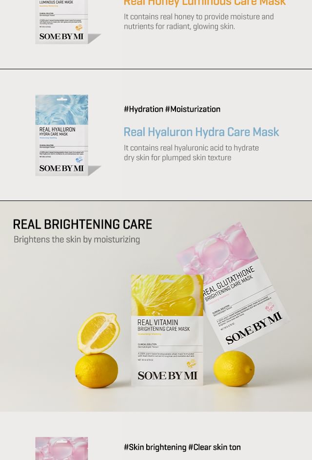 SOME BY MI - Real Care Mask - 10 soorten