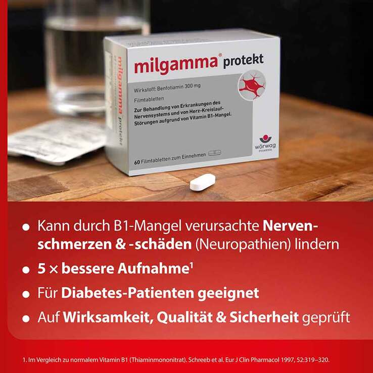 milgamma protekt Vitamin B1 Tabletten, 30 St