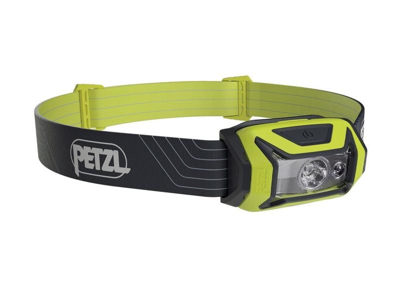 Petzl Stirnlampe Tikka, Gelb, 350 lm Kompakte LED-Stirnlampe mit automatischem Grössenwechsel