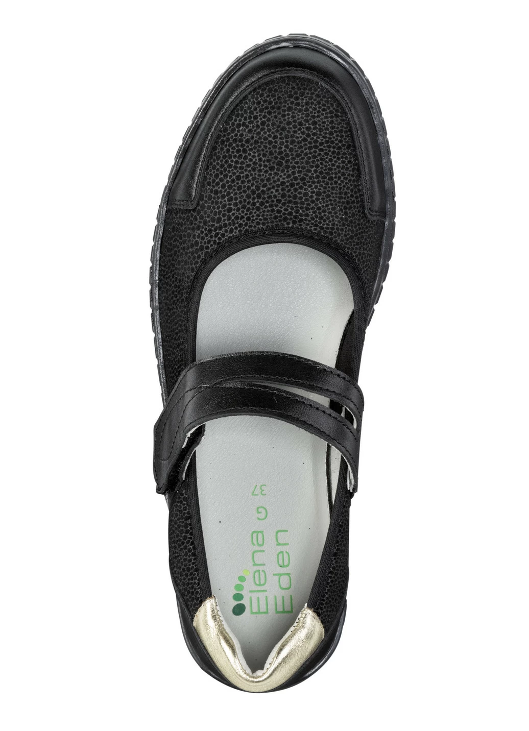ELENA EDEN Slipper aus Nappaleder und Stretchmaterial