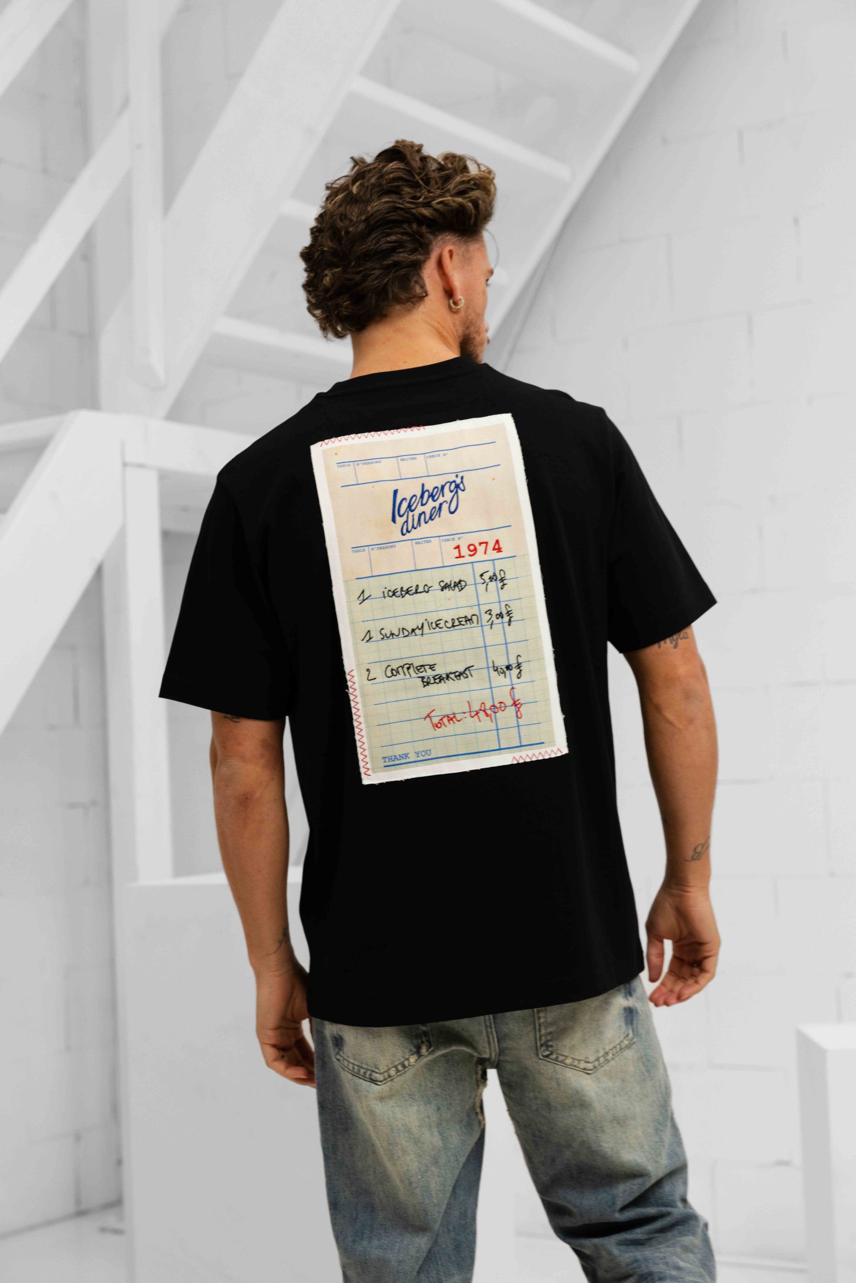 Iceberg 5D F071 Jersey T-Shirt Heren Zwart