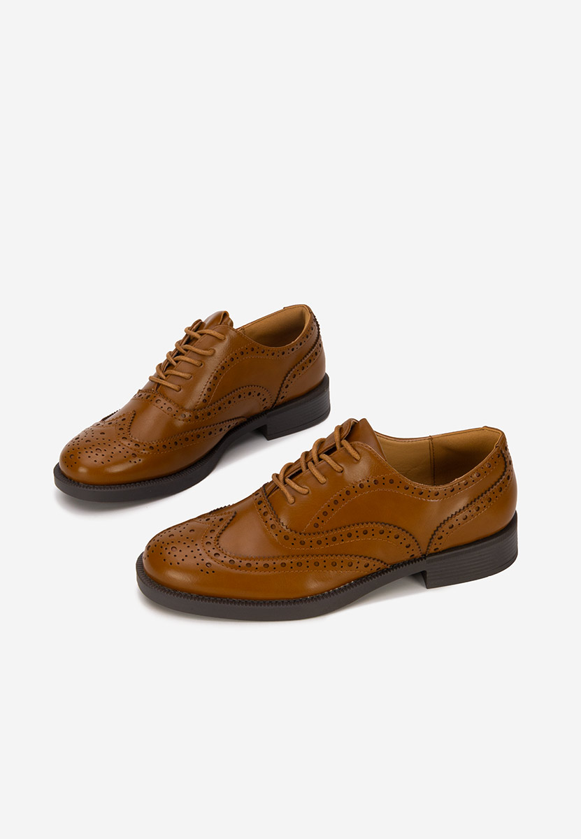 Chaussures brogue pour femme chameau Valira