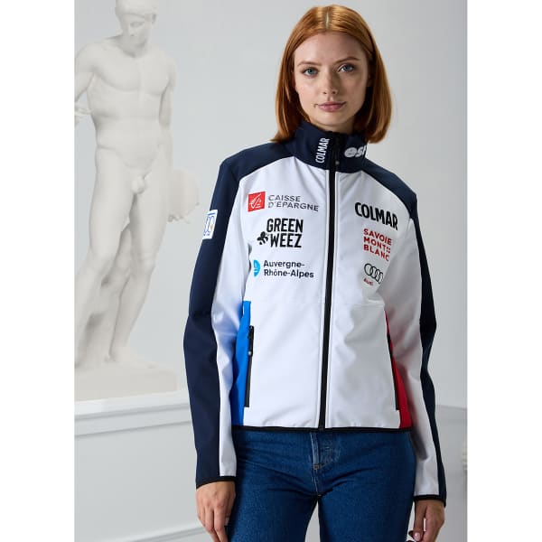 Veste de ski COLMAR LADIES SHELL JACKETS REPLICA WHITE-BLUE BLACK-ABYSS