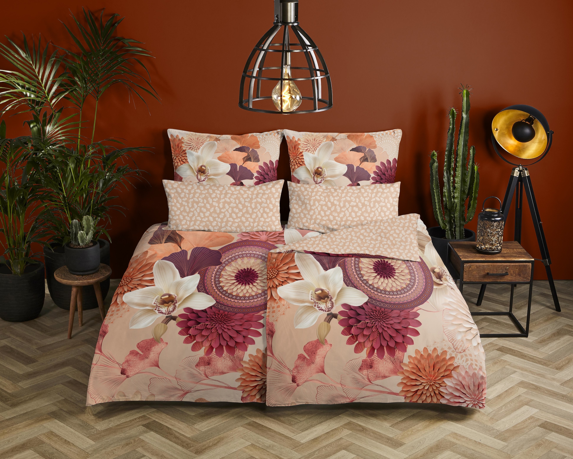 hip Kissenhülle »Quente« Baumwolle, Mako-Satin, 40x80, 1 Stück, Reissverschluss, Sand