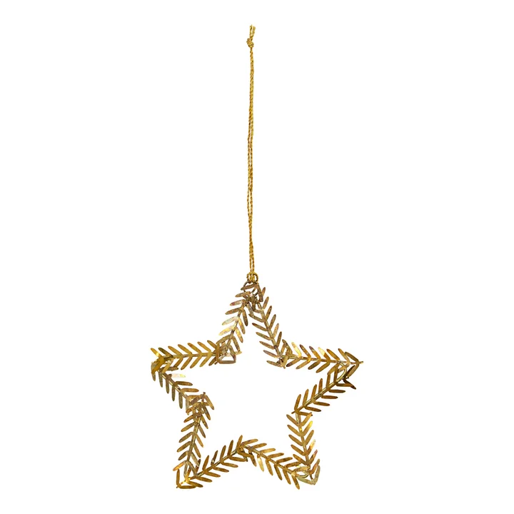 House Doctor - Lamet Christbaumschmuck, Stern, Messing