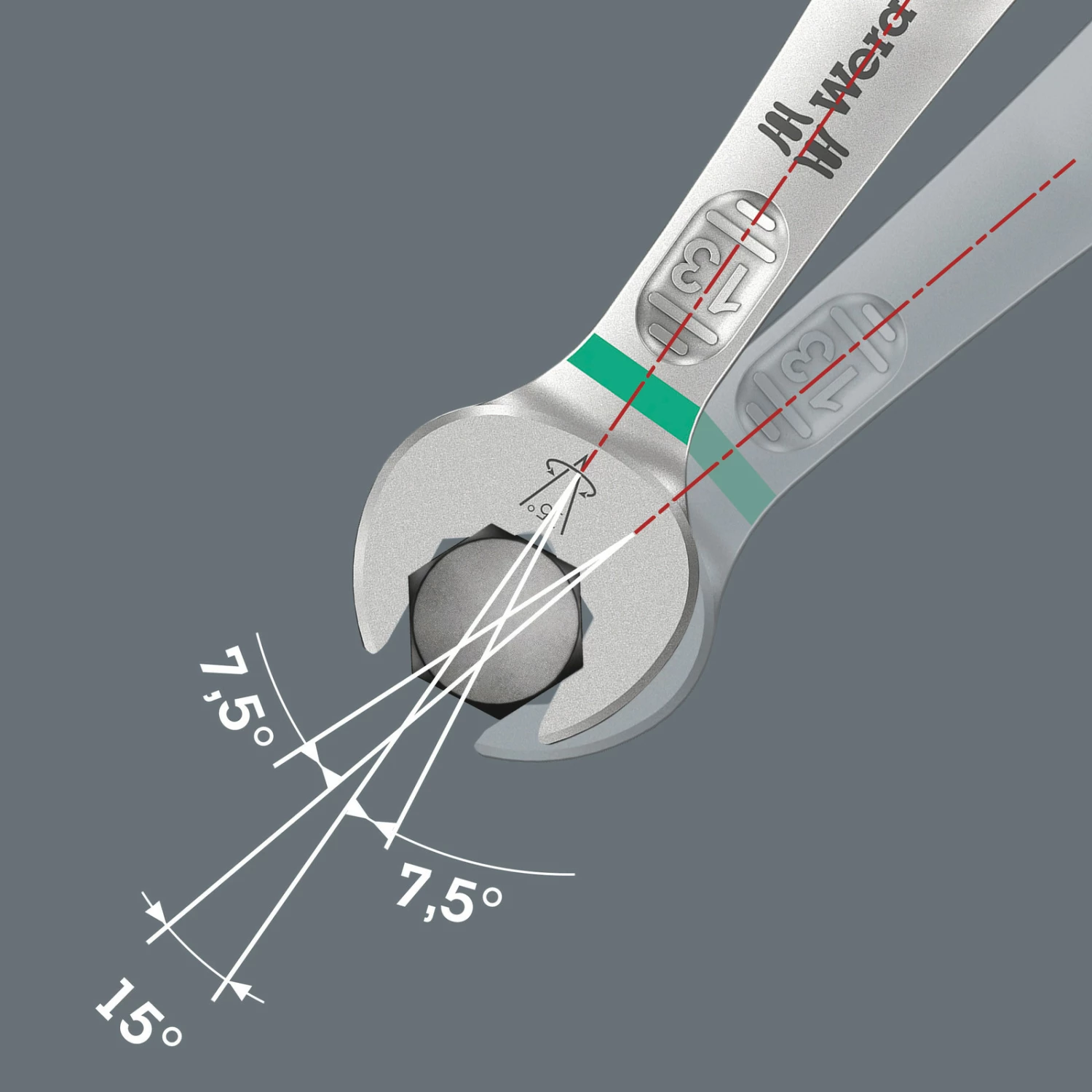 Wera 05020235001 9-delig 9642 Magneetstrip 6003 Joker Imperial 1 ringsteeksleutelset