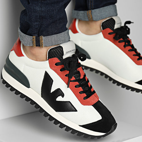 Baskets X4X583-XN647 Black Off White Red