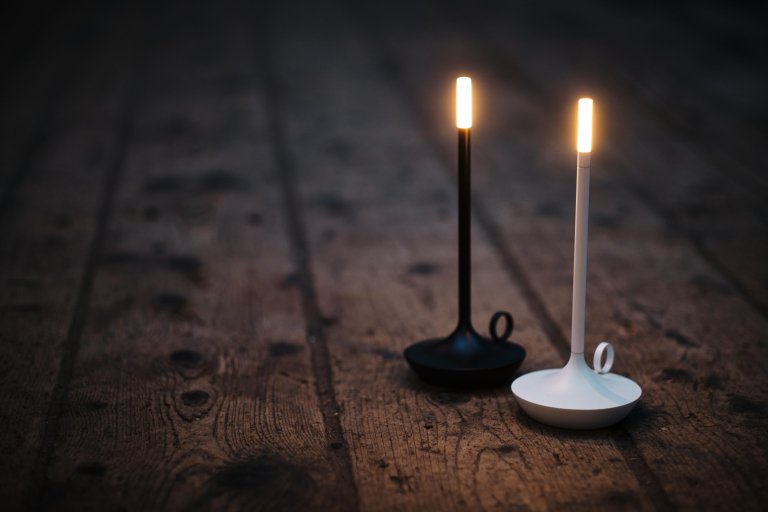 Graypants Wick tafellamp LED oplaadbaar messing
