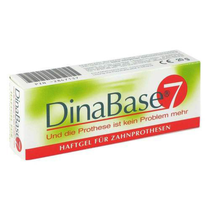 Dinabase 7 unterfütterndes Haftmaterial für Zahnprothesen, 1 St