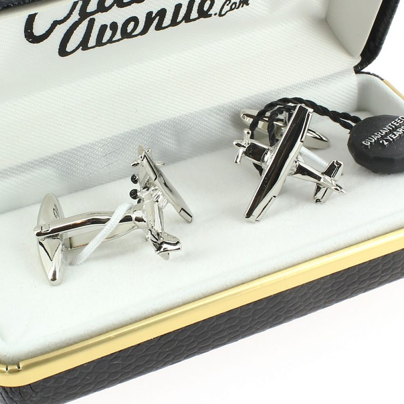 Boutons de manchette, avion Cessna