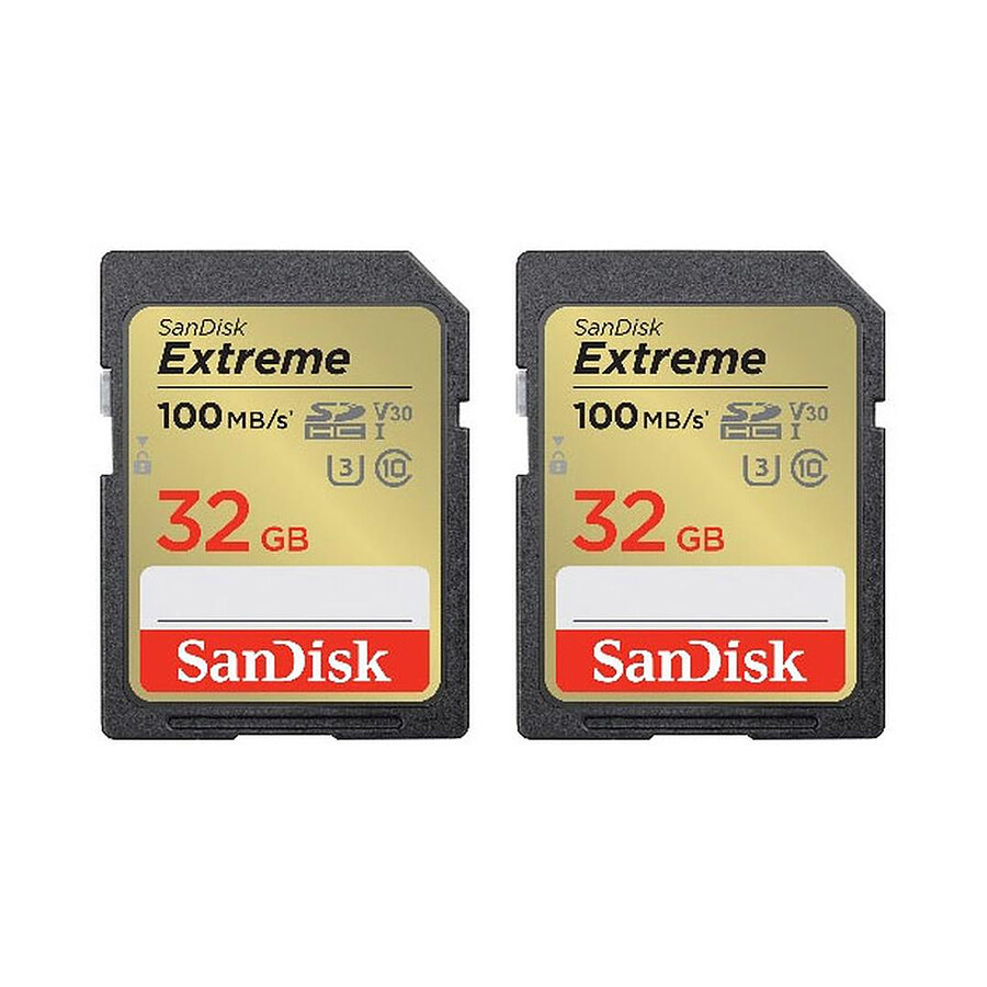 SanDisk Extreme SDHC UHS-I 32 Go (x2)