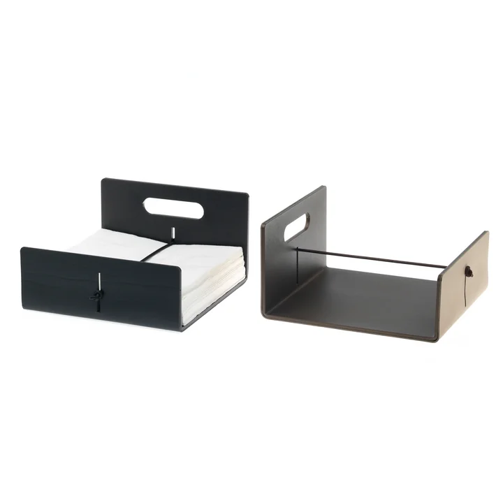 Lind DNA - Serviettenhalter, Nupo anthrazit / Aluminum anthrazit