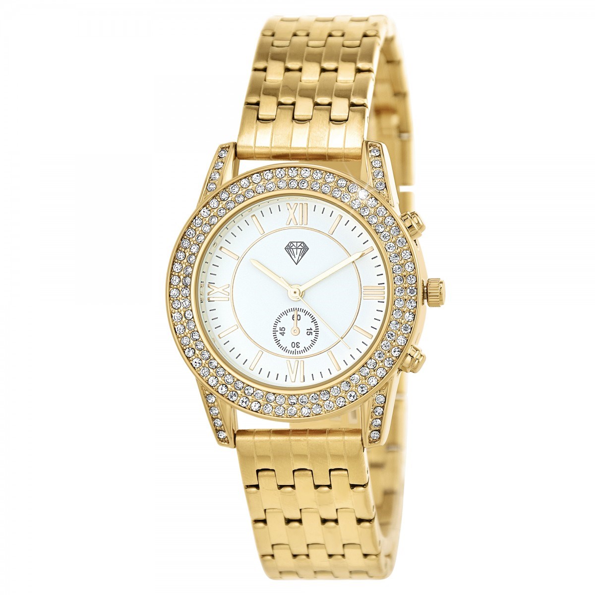 Montre Elyssa élégante ornée de Cristaux scintillants SC Crystal