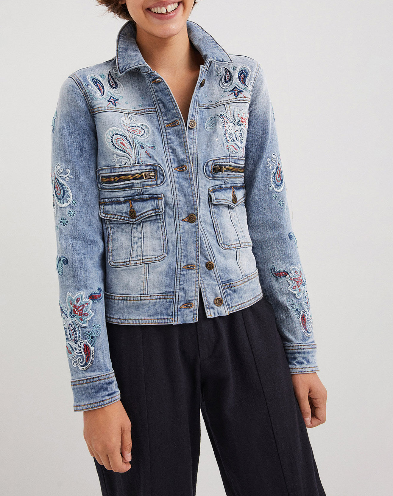 Desigual Veste en jean Anaelle denim