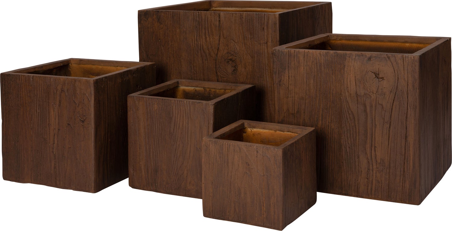 Intratuin bloempot Lisse bruin 44 x 44 x 42 cm