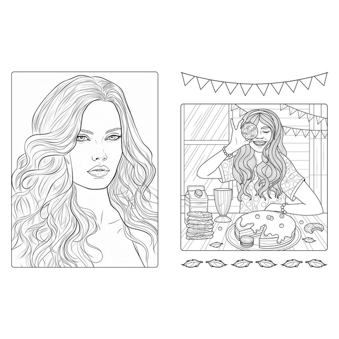 Malbuch #Girlpower - Mit 50 Tattoos