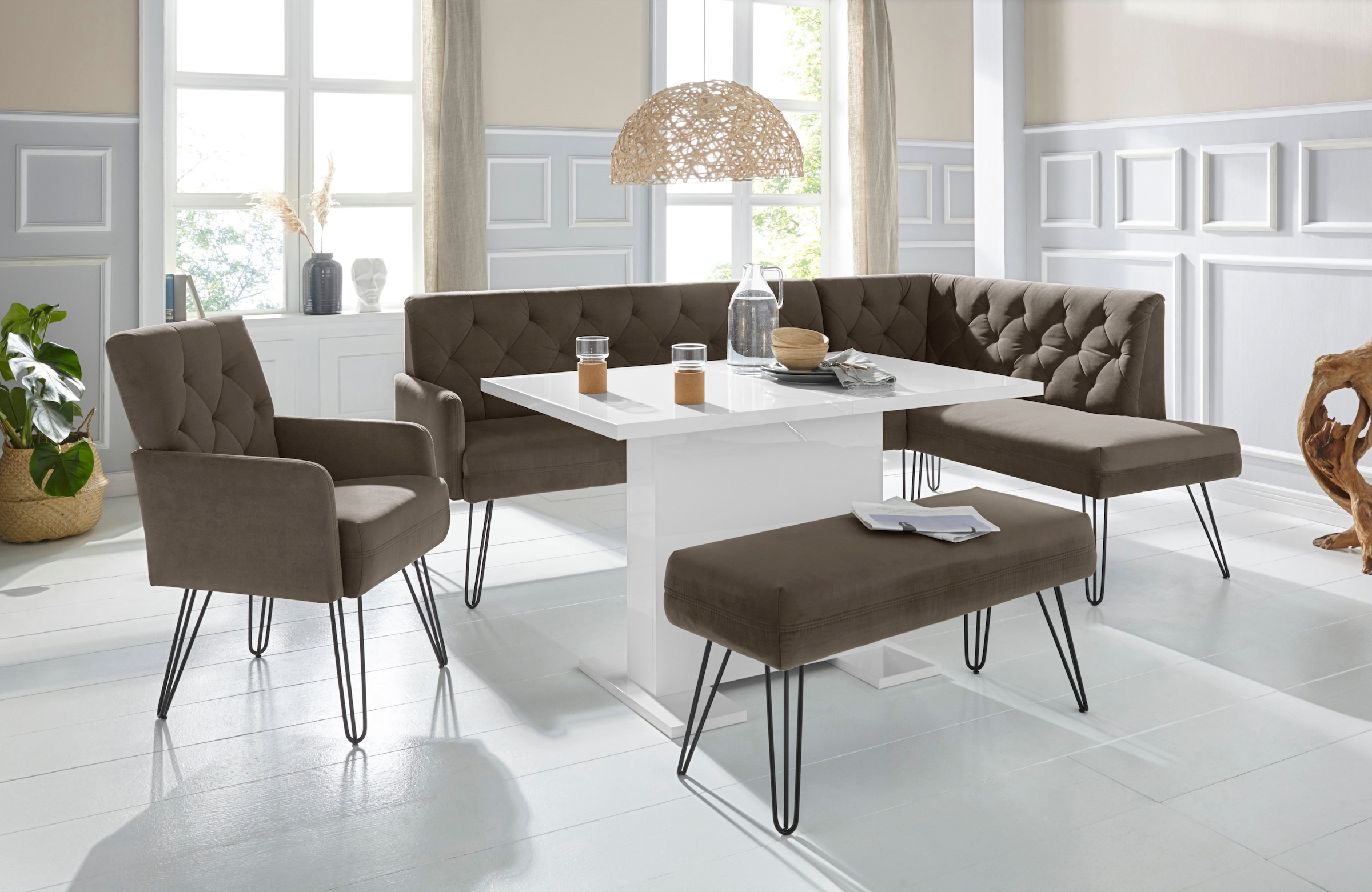 exxpo - sofa fashion Sitzbank »Doppio« Frei im Raum stellbar