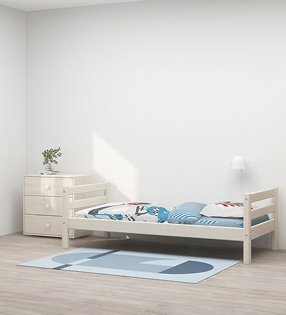 Flexa Einzelbett - Classic+ - Weiß pigmentiert