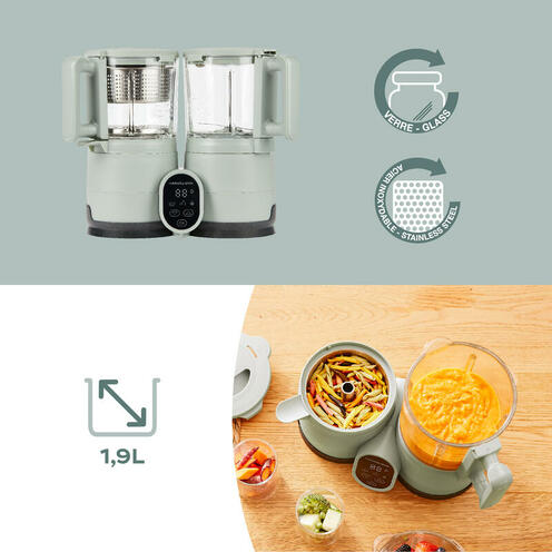 Robot Nutribaby Glass Celadon Green - BABYMOOV
