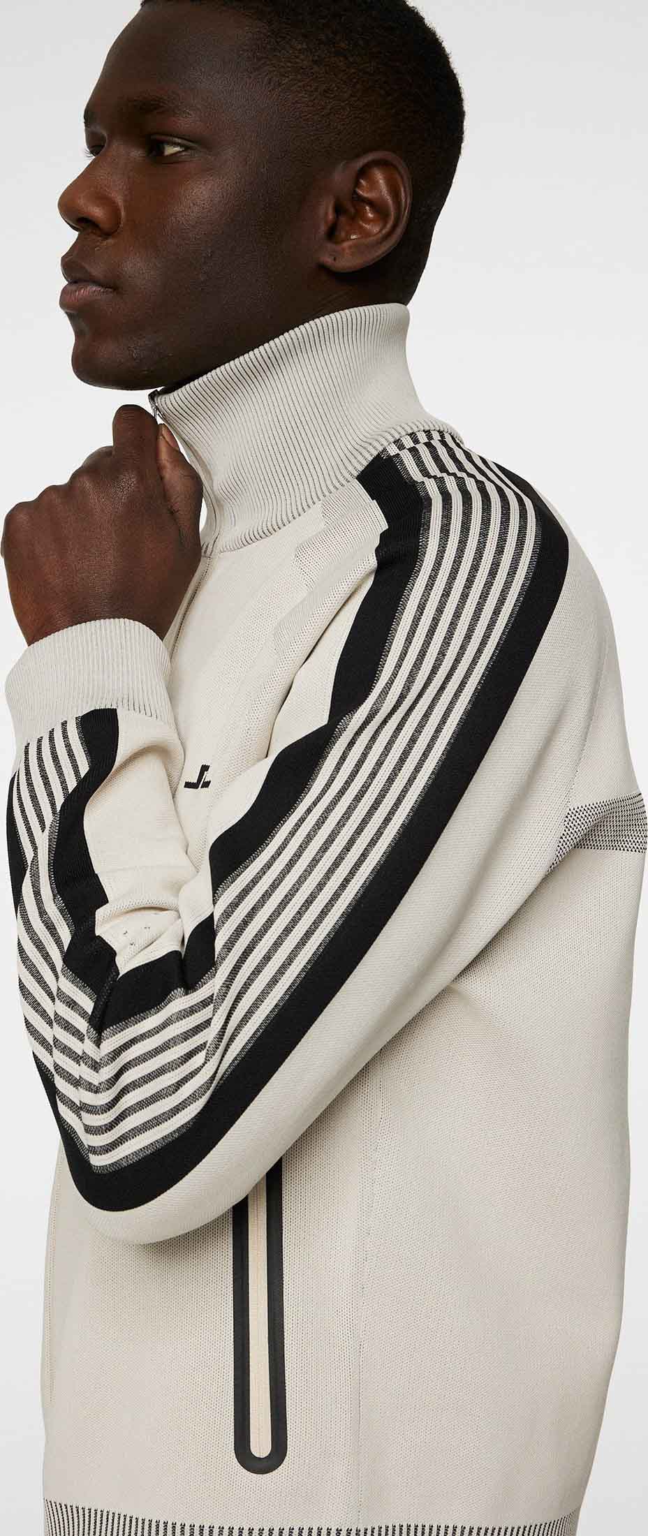 Max Tech Knit Track Jacket Herre Moonbeam