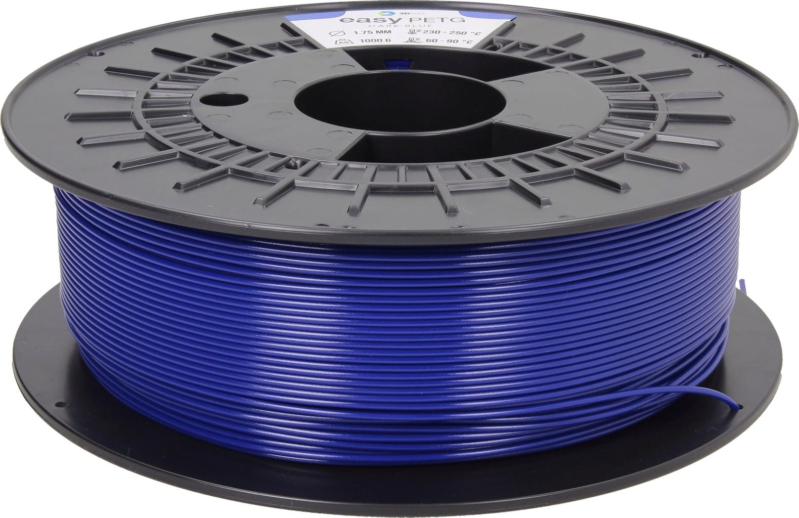 3DJAKE  easyPETG Dunkelblau, 1,75 mm / 1000 g    PETG Filament für robuste & präzise Drucke in Dunkelblau