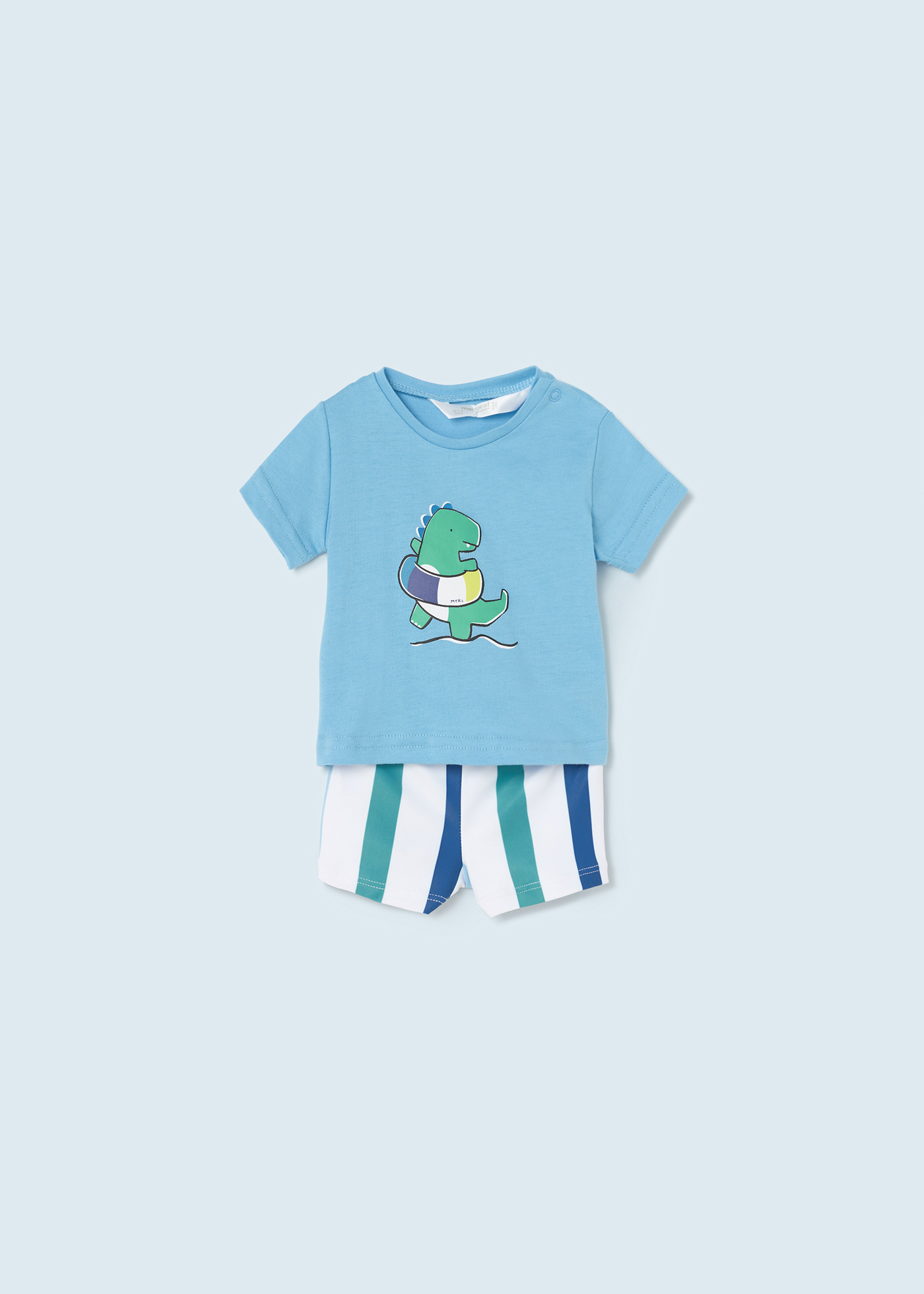 Conjunto de banho de 2 peças com algodão para recém-nascido