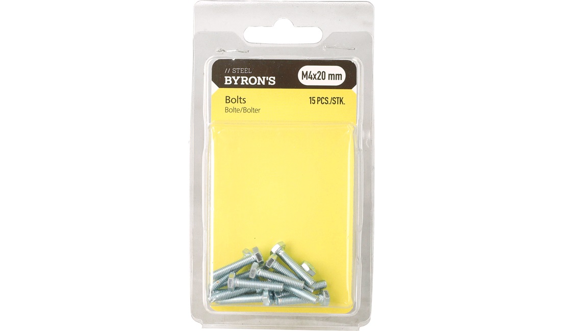 Bolte M4x20 mm - 15 stk.