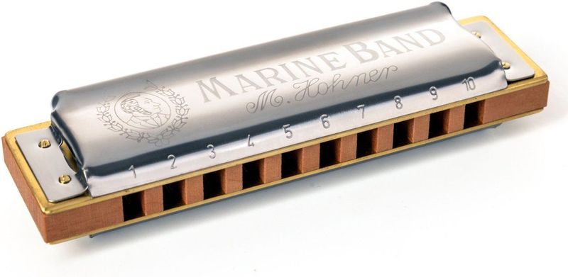 Hohner - Marine Band - Diatonische Mondharmonica - E-Dur - 20 Tongen