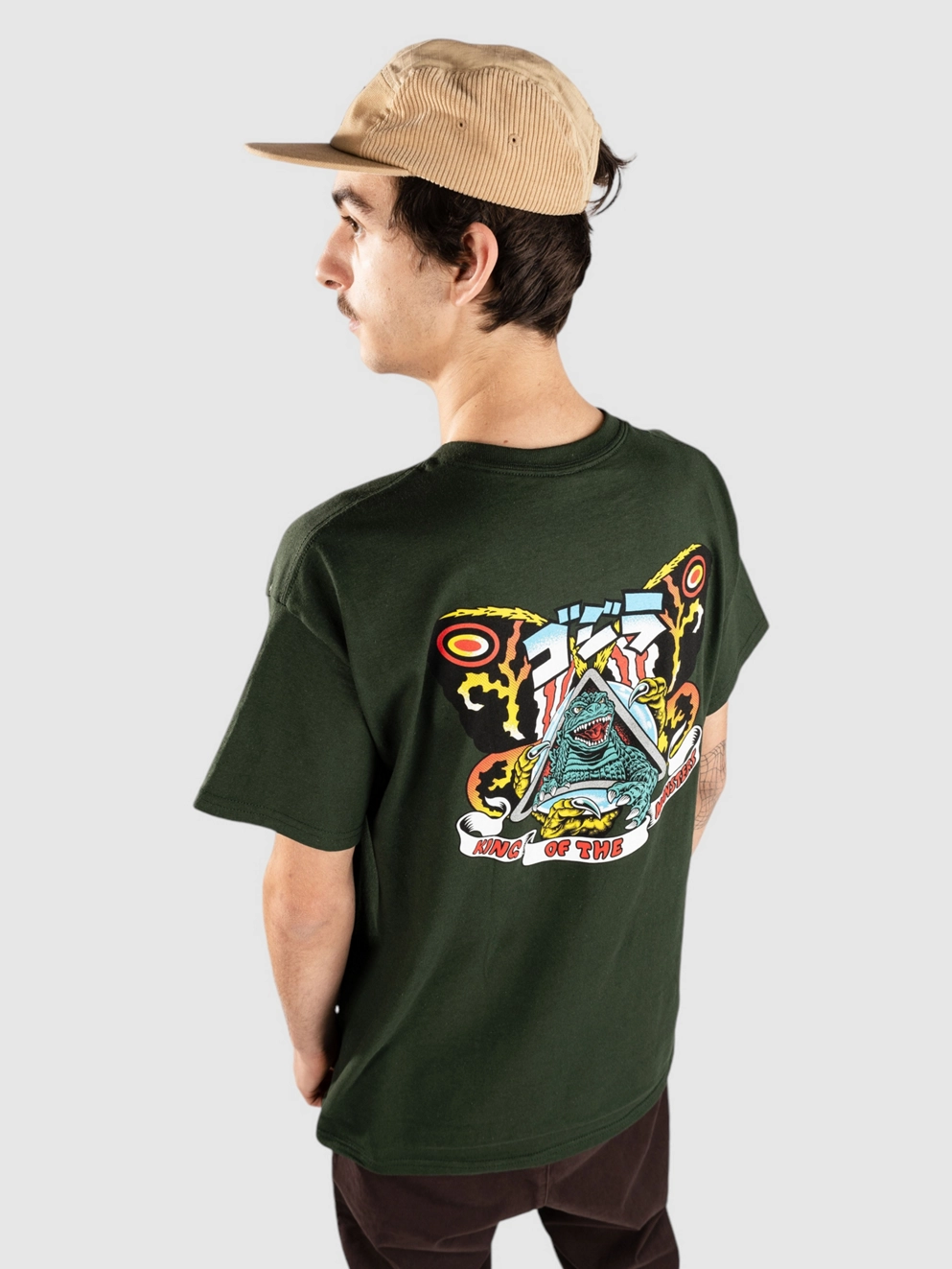 Santa Cruz X Godzilla Natas Mothra T-Shirt forest