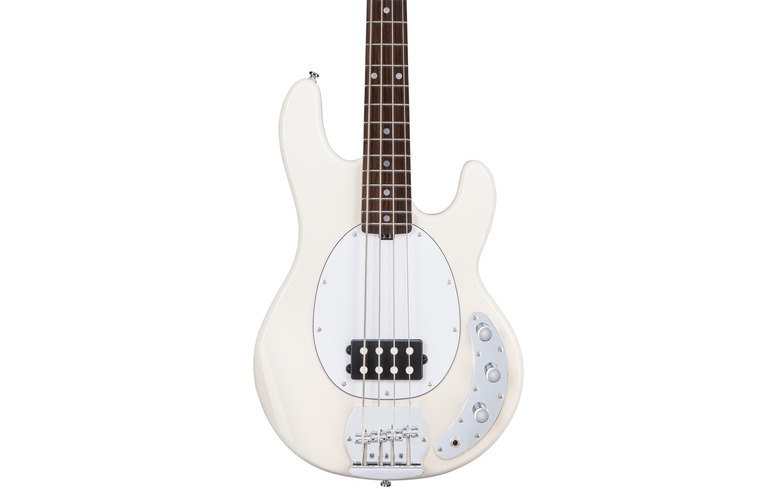 E-Bass StingRay Ray4 – Vintage Cream<br>4-seitiger Bass mit Aktivelektronik und einem Humbucker