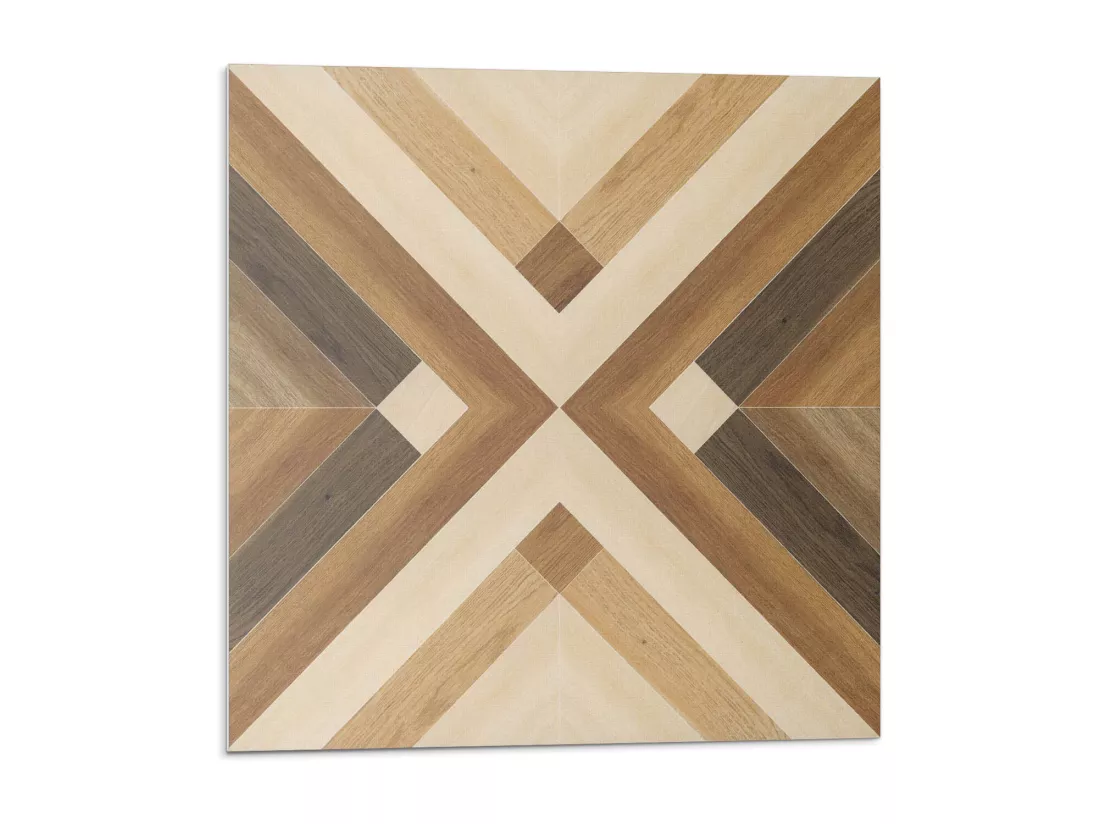 Carreaux autocollants PVC, Carrelage PVC adhésif - 9x30x30 - Motif à carreaux géométrique