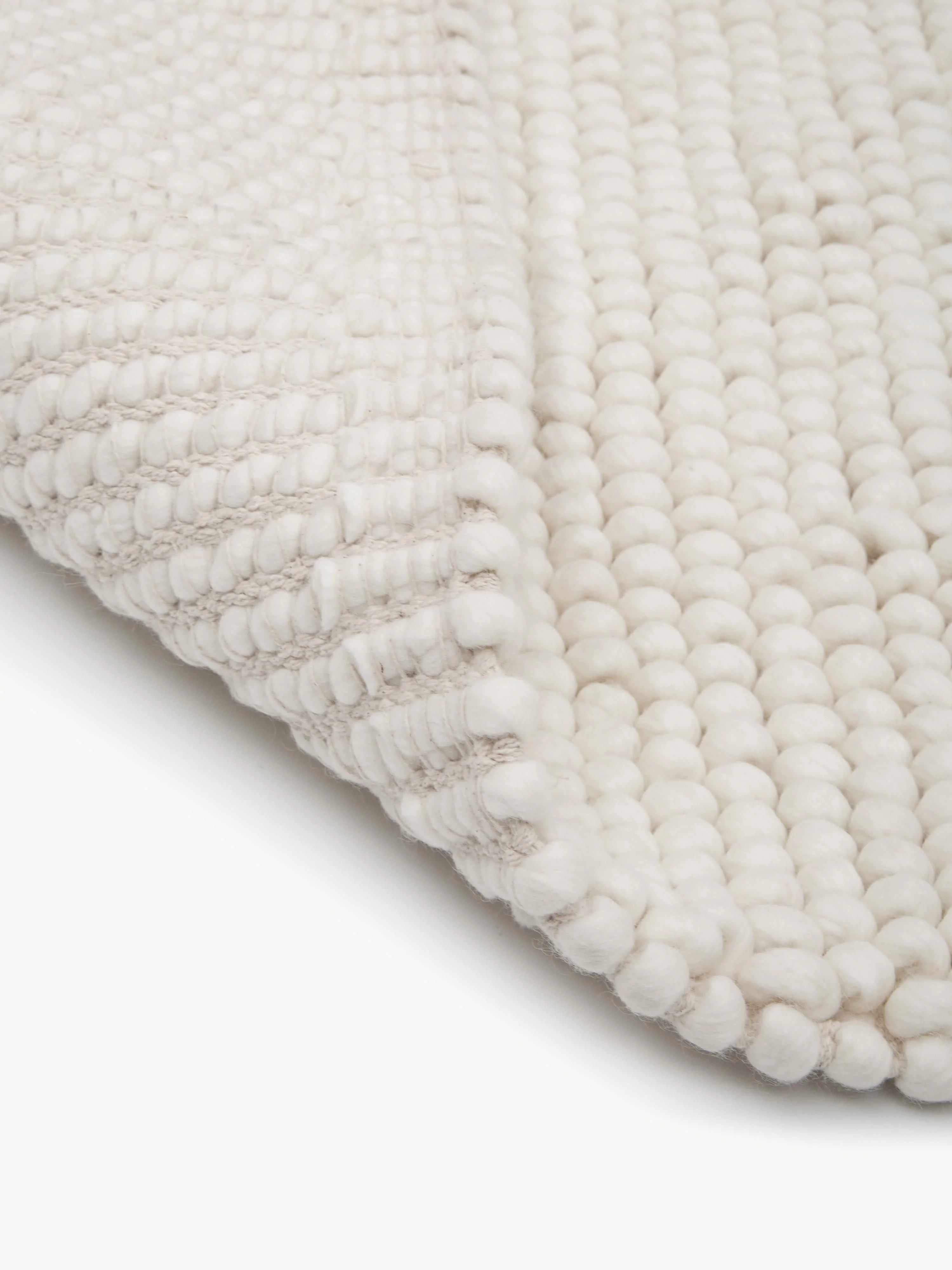 Handgeweven wollen vloerkleed Pebble