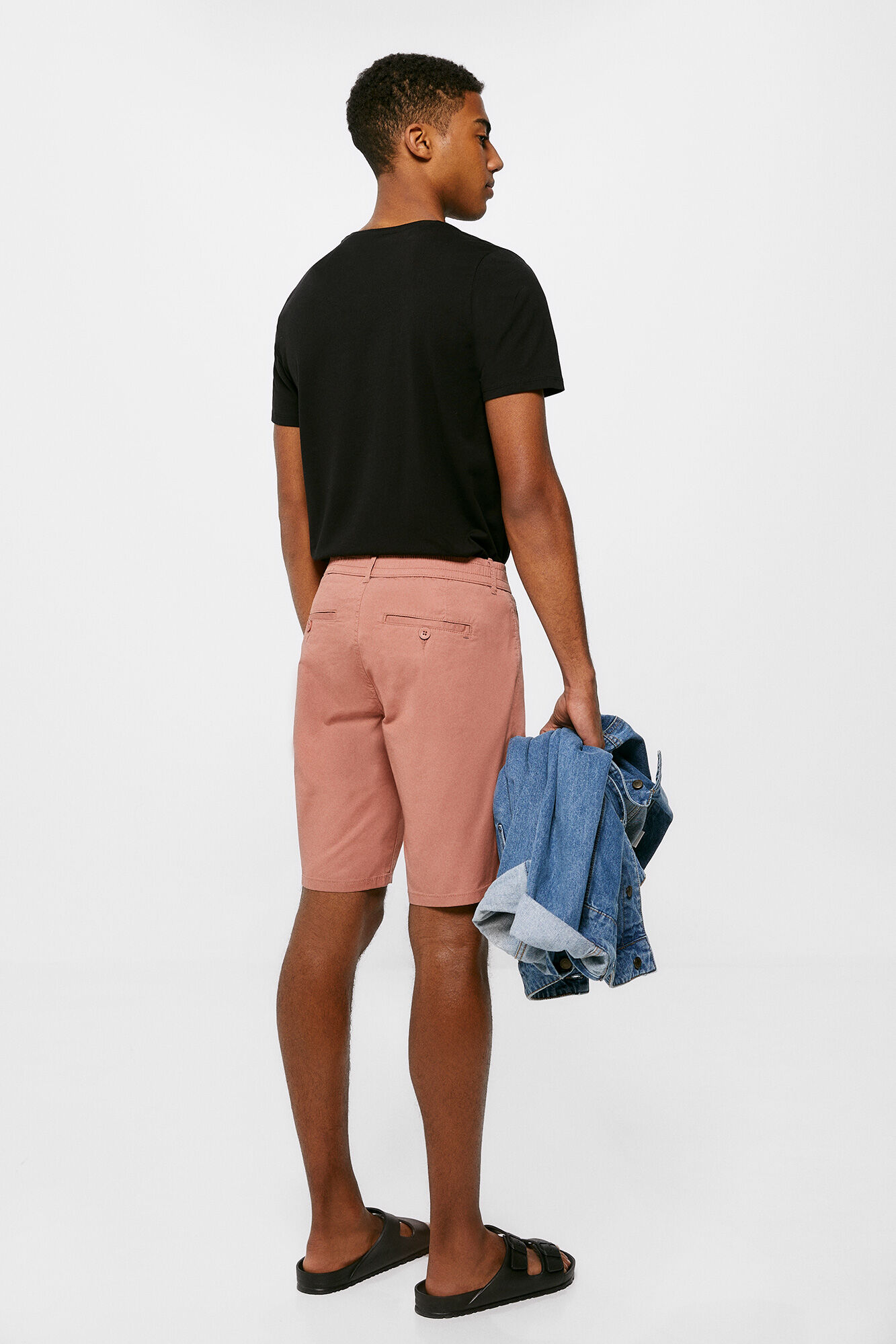 Bermuda chino leve - rosa