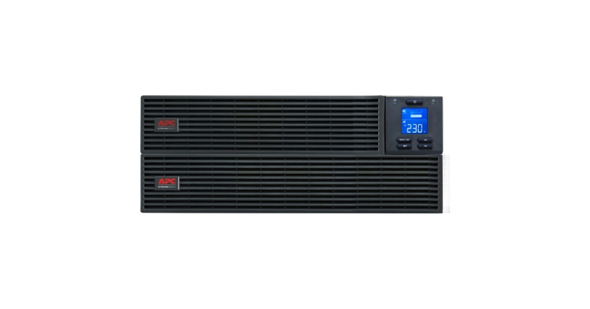 APCEasy-UPS On-Line SRV 6000VA Rail Kit, 230V ups  (Zwart, SRV6KRIRK, Hardwired, Rack Mounted)