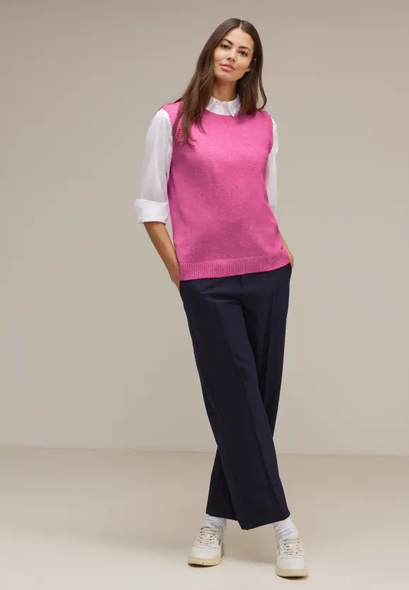 Feinstrick Pullunder - cozy pink melange