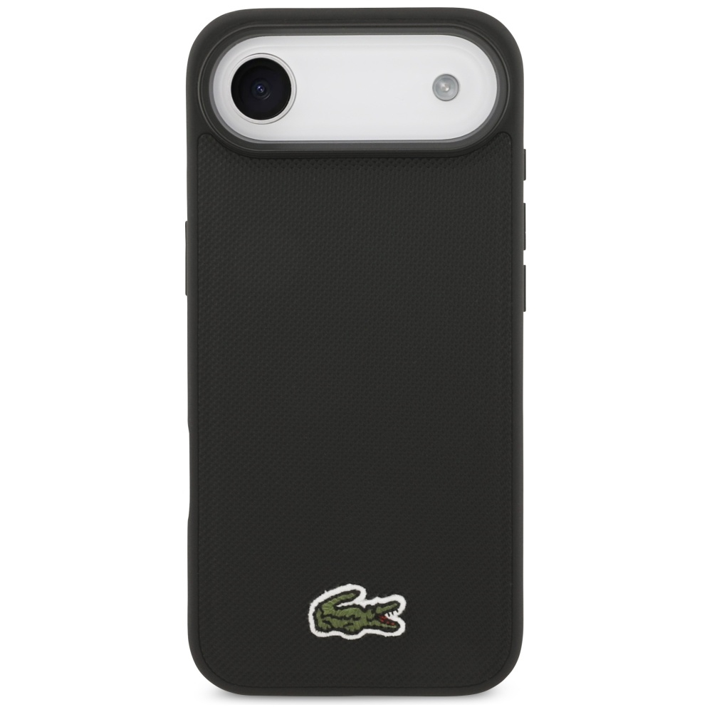 iPhone Air MagSafe Hardcase Hülle Iconic Petit Pique Woven Logo (LCHMP17MPVCK) - Schwarz