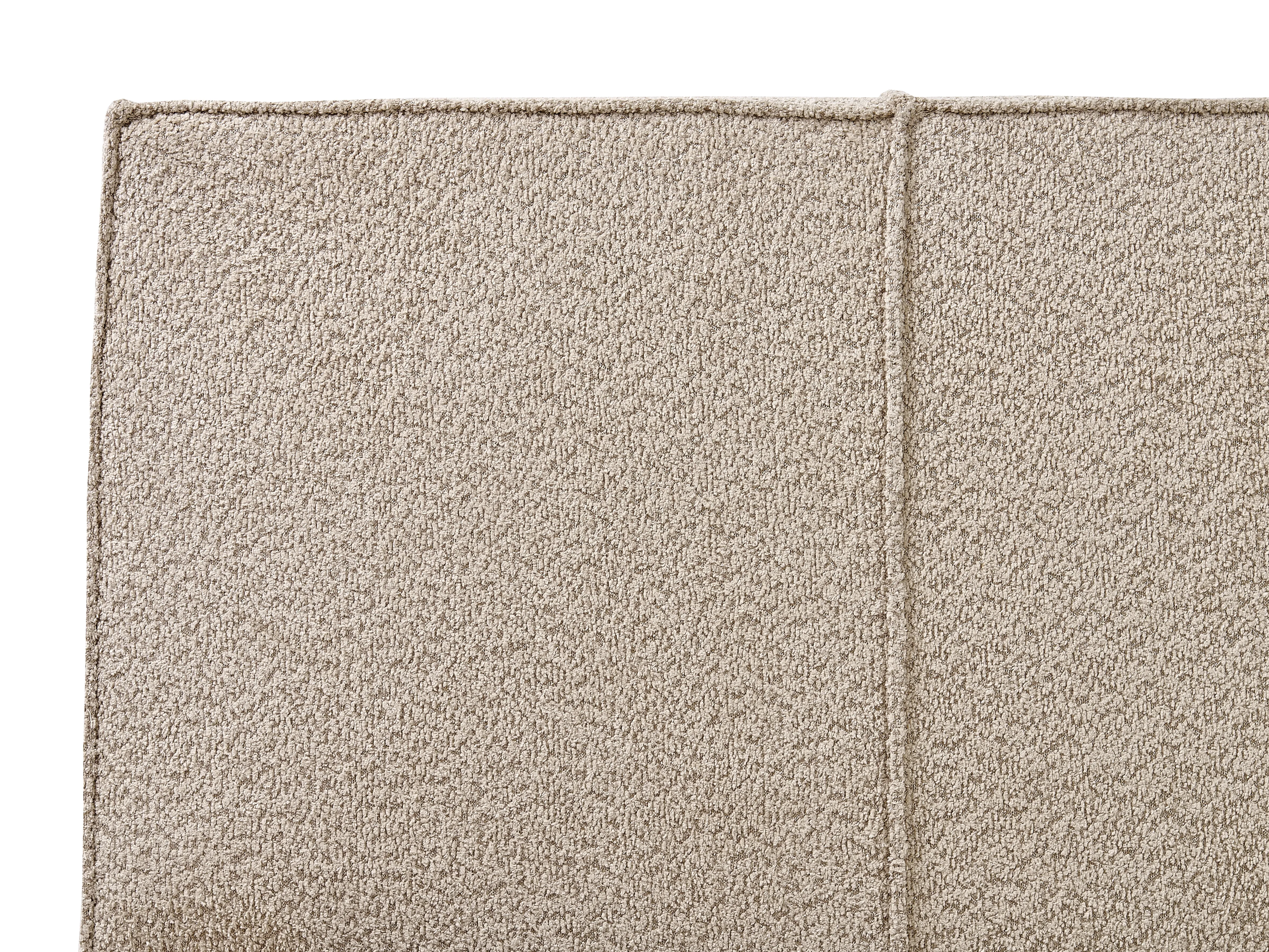 Bed Bouclé MIRANDE 180 x 200 cm Taupe