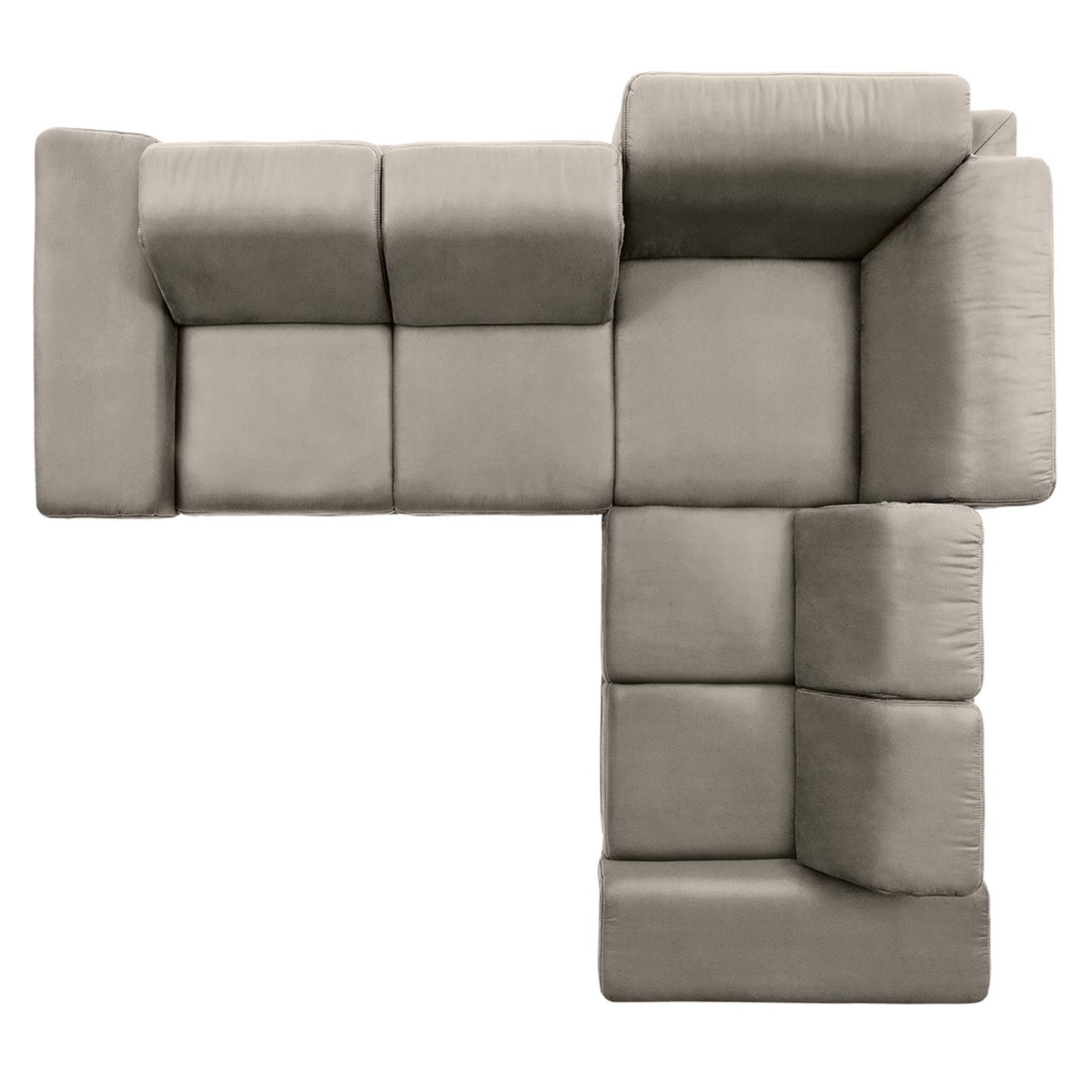 polsterpower Boxspringsofa - Holiday alu - Basismodell - rechts