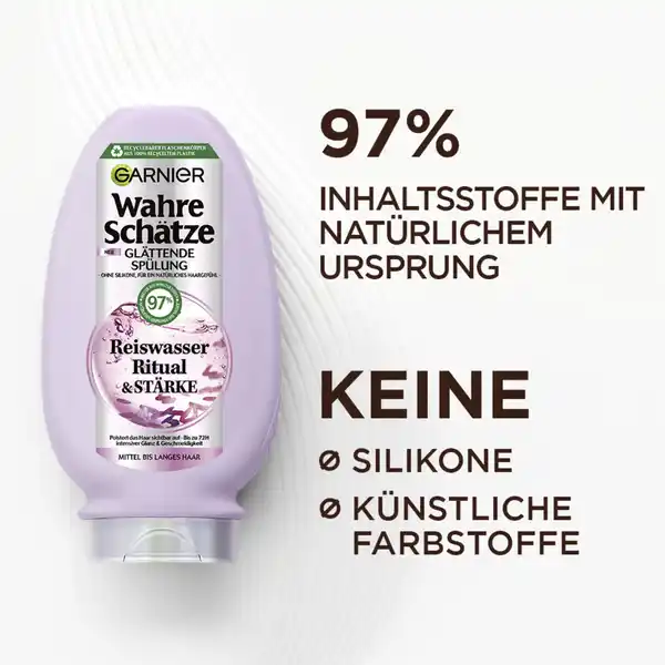Glättende Spülung Reiswasser Ritual & Stärke