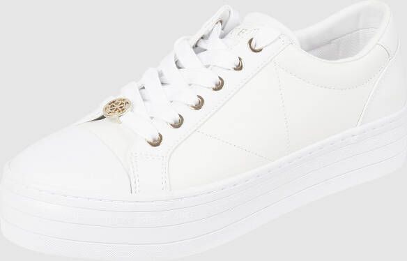 GUESS Bells Lage sneakers Leren Sneaker Dames Wit