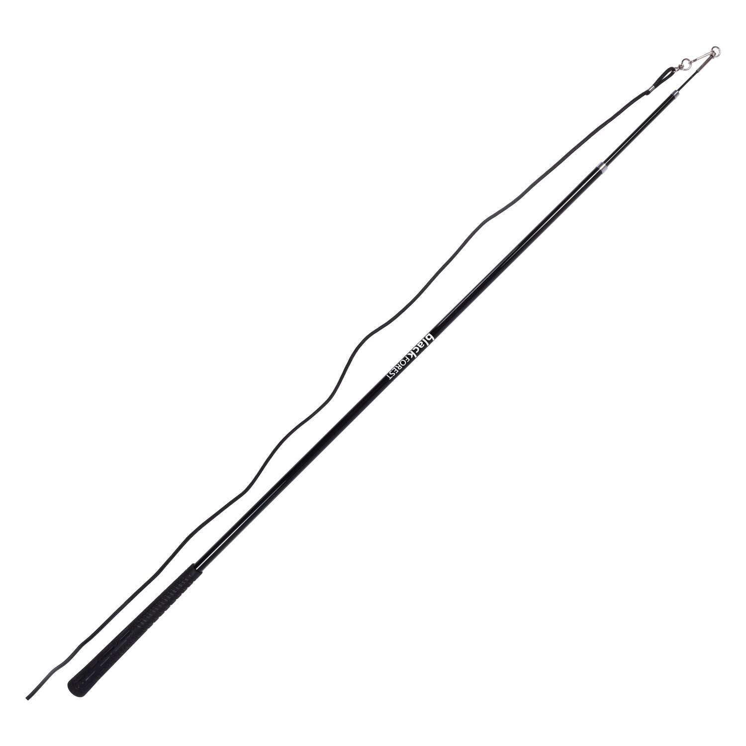 black forest Teleskop-Peitsche mit Golfgriff  - schwarz - 300 cm