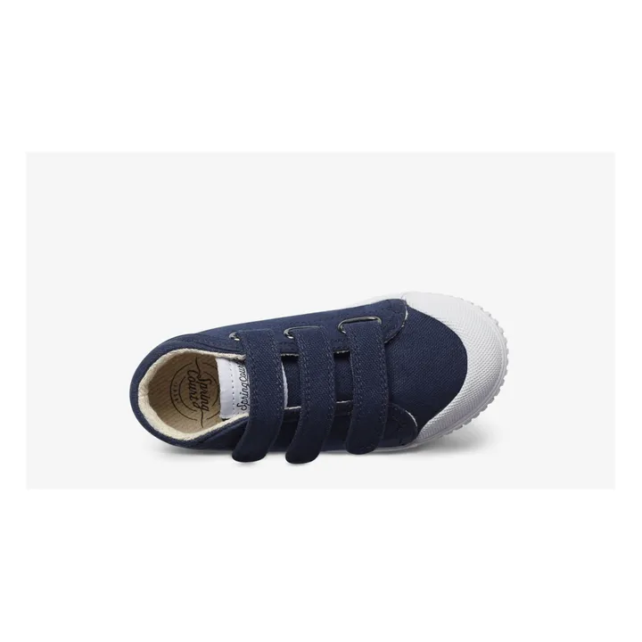 Spring Court Baskets Montantes Scratchs B2 Canvas | Bleu marine