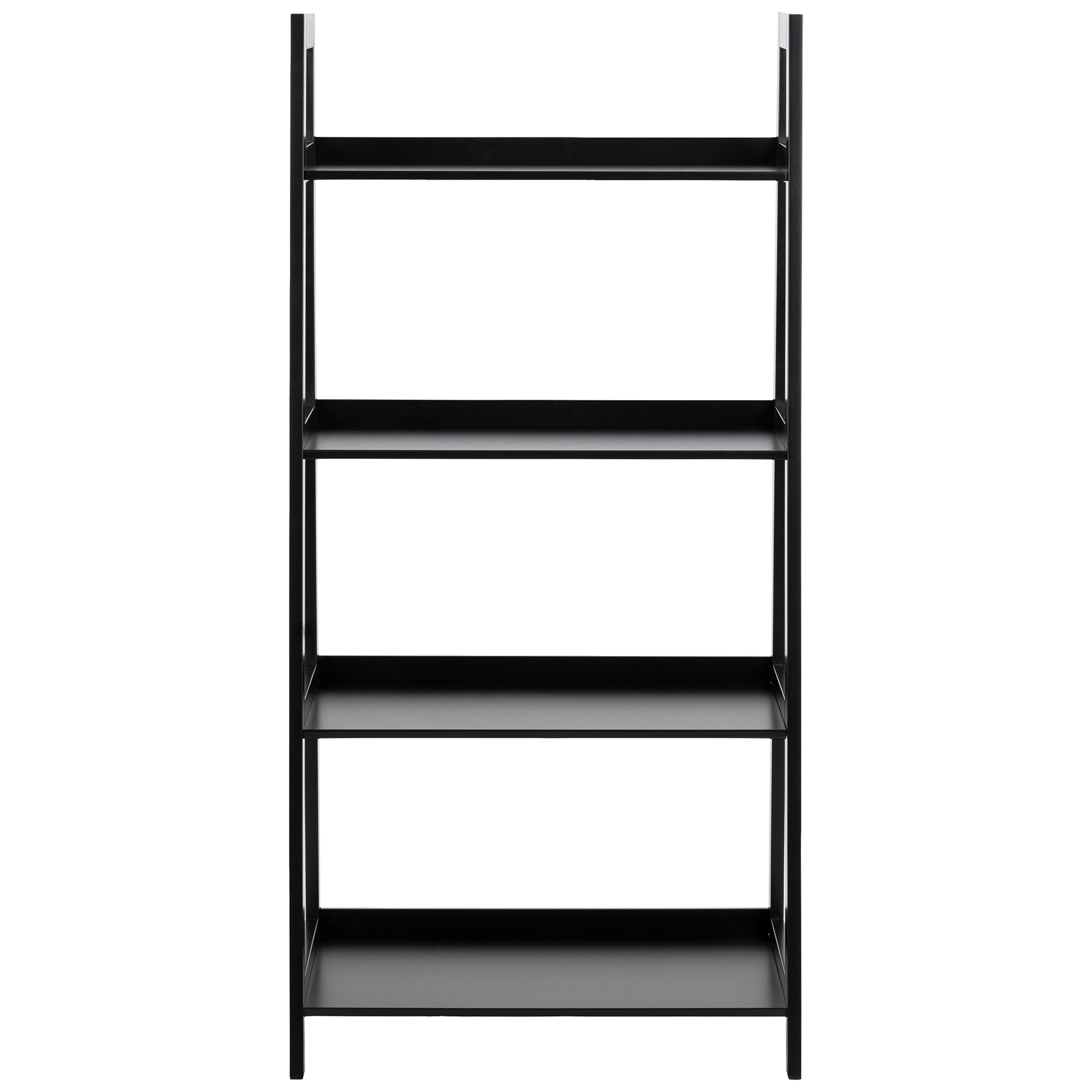 Regal WALLY - schwarz - 4 Ablageflächen - 63 cm breit