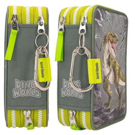 Depesche Dino World 3-Fach Federtasche REFLECTOR