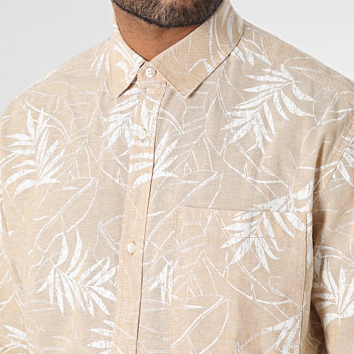 Chemise Manches Courtes 1037040-XX-12 Beige Floral