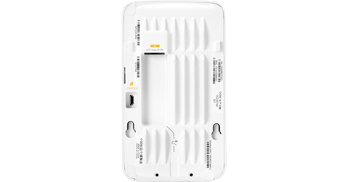 Hewlett Packard EnterpriseInstant On Dual Radio (RW) AP22D (S1U76A) access point  (Wit, Wi‑Fi 6 2x2)