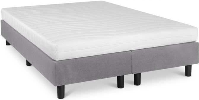 Boxspring - Studio Luxe - Pocketvering - Grijs - PU-Leer